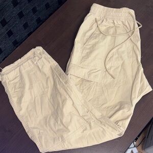 Men's Beige CSG Drawstring  Cargo Pants size large like new